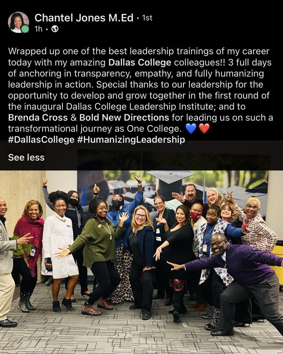 shawndalfloyd's tweet image. Professional Development. Employee success. @dallascollegetx @pyeper @Beatriz90956265