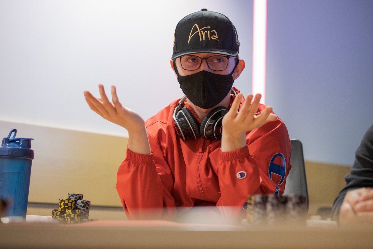 UNLPoker's tweet photo. It's our Grand Championship for this semester, and one of our members, Parker, is channeling his inner @phil_hellmuth to lead himself to victory! 😂 https://t.co/hFFQwdOljv