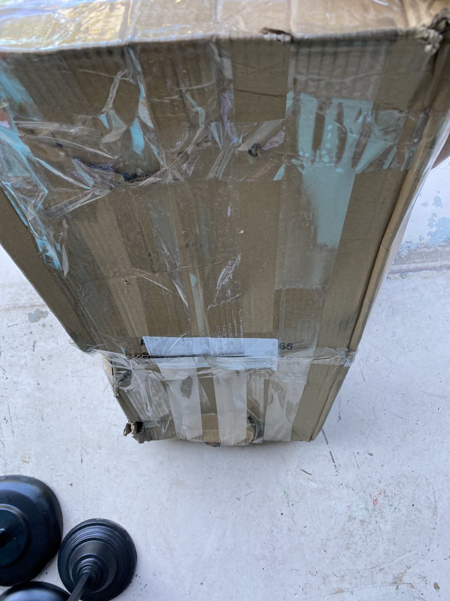 3 separate orders from <a href="/JoAnn_Stores/">JOANN Fabric & Craft</a> and this is how they all arrived. BTW, yes that is how the box was delivered with the wreath stands sticking out and halfway opened. They didn’t even fit. WTH?!?!