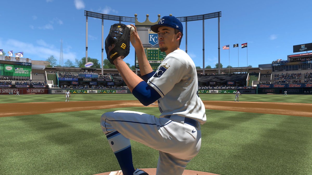 DownDugoutPod's tweet photo. Taylor Clarke in some #Royals blue. #MLBTheShow21 @RidinRosters https://t.co/6v3qkZsb7T