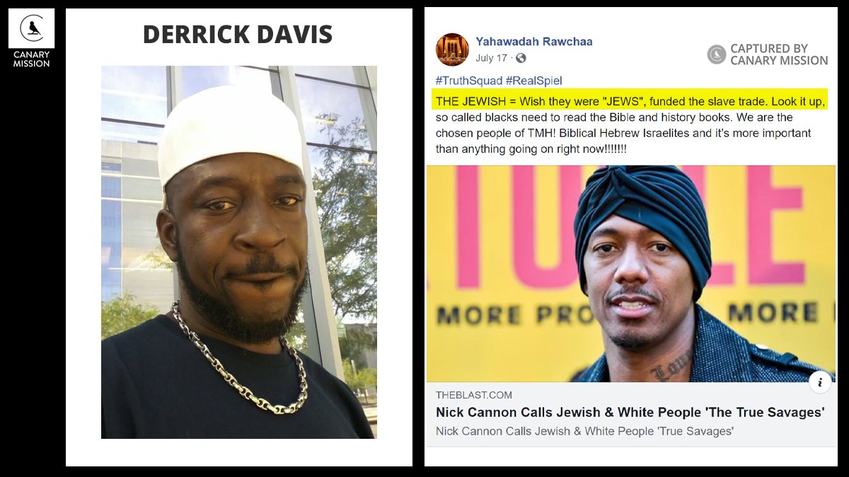 Canary Mission tweet media