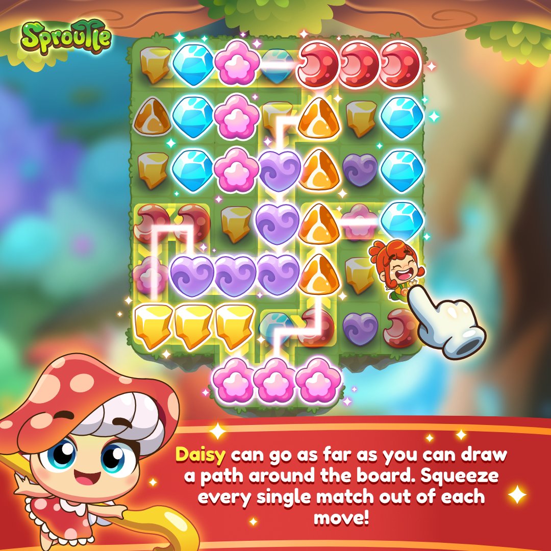 sproutle's tweet photo. Maximize your movement for best results!

#sproutle #matchinggame #adventure #pets #indiegame #indigamedev https://t.co/PmwAK0RKUv