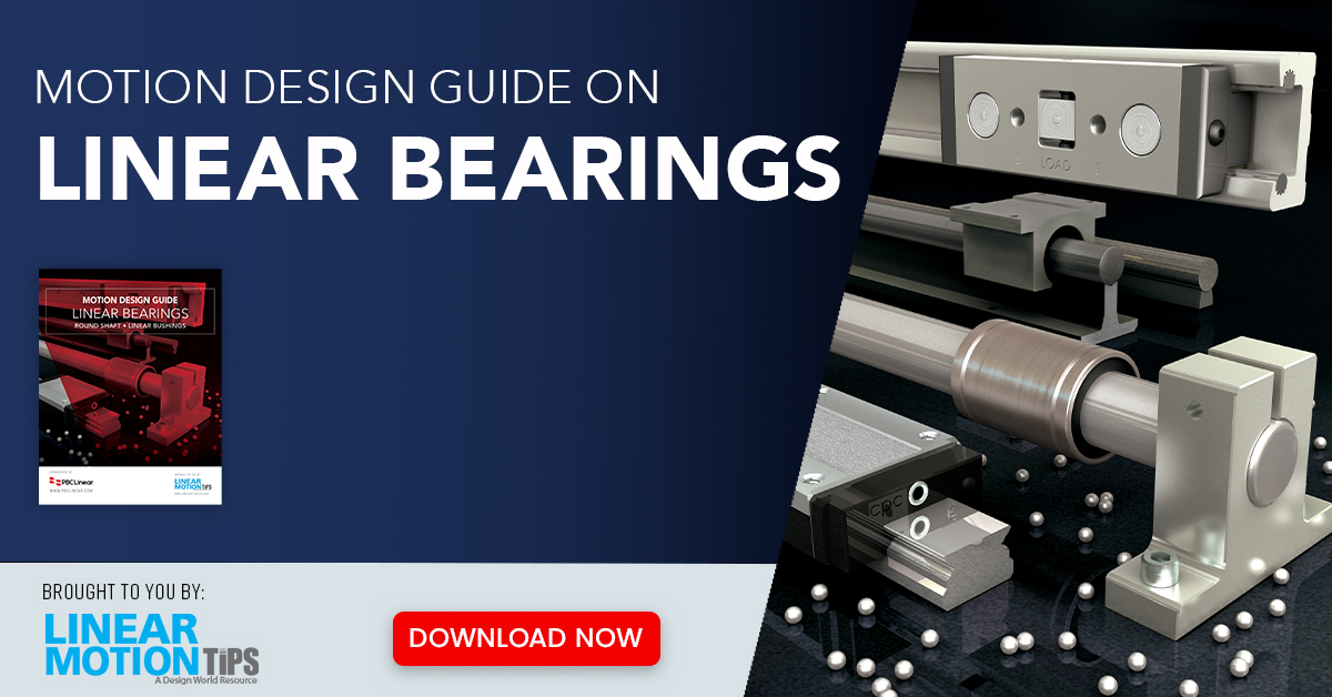Linear_Motion's tweet photo. What are #LinearBearings? Find out in our FREE design guide! Download now>> https://t.co/LIaXRlpZGK @PBCLinear https://t.co/4qZhzBsltm