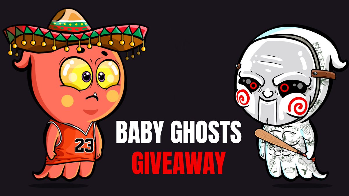 👻 1x Baby Ghost Giveaway

1️⃣ Follow <a href="/BabyGhosts_NFT/">BabyGhostsLabs 👻</a>
2️⃣ ❤️ &amp; RT
3️⃣ Tag 3 mates 
👻 discord.gg/BabyGhosts

One winner announced in 48 hours!

#babyghosts #ghostfam #giveaway #ETH #AMCFirstEverNFT #GMESQUEEZE #NFTGiveaways #NFT #woof #BOO #Ghostface #Airdrop