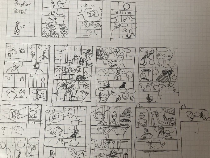 "Rowan, your a professional comic artist, your thumbnails must reflect that!"
… well… 