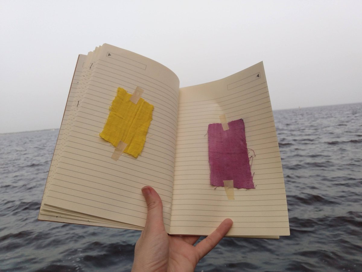 Omebi_Velouria's tweet photo. Textiles swatches hand dyed with various plant and bio based materials; turmeric, elderberries, hibiscus, blueberries, Florida betony, coffee and wine...

#PlantDyes #BioBasedDyes #TestSwatches #TextileArt https://t.co/0MxIQdvbms