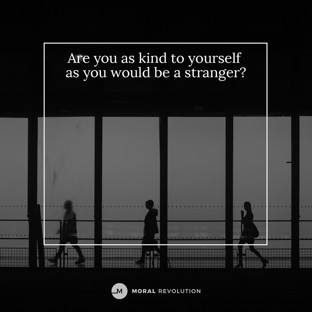 MoralRevolution's tweet photo. Are you as kind to yourself as you would be a stranger?
Do you find yourself saying things like:
“You’re so stupid!” or “Of course you would mess this up!”
Is that how you would speak to a friend, much less a stranger?
Let’s speak kindly to ourselves! #havegrace https://t.co/X4Npm4Tf64