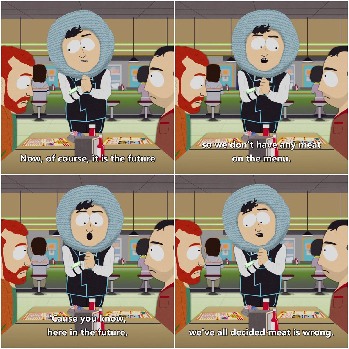 tofutata's tweet image. even south park got it right ok