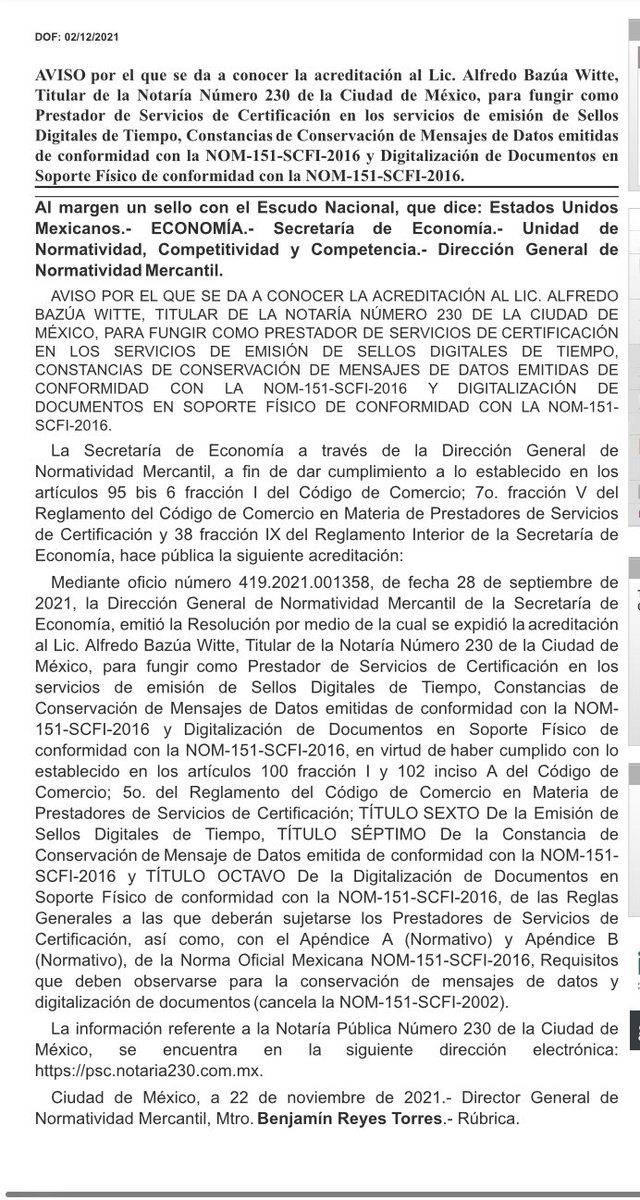Eduardo_IniestR's tweet photo. Se acredita al primer notario como Prestador de Servicios de Certificación Digitales! 

Ojalá esto facilite y ayude a la económica procesal en materia notarial. 

Por cierto, es una gran notaría con abogados y abogadas súper capaces! 

notaría 230 de la CDMX https://t.co/xcnOKU3JGU