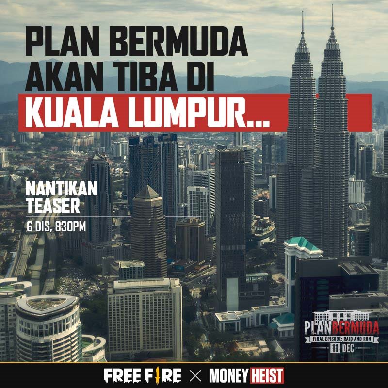 FFMYOfficial's tweet photo. Profesor lakukannya sekali lagi... Plan Bermuda akan kembali semula dan kali ini operasinya adalah satu operasi yang sangat rumit.

Tonton teaser Plan Bermuda pada 6 Disember jam 8.30pm (GMT +8)!

#FFxLCDP5  #PlanBermuda https://t.co/Qdi6TZw8tZ
