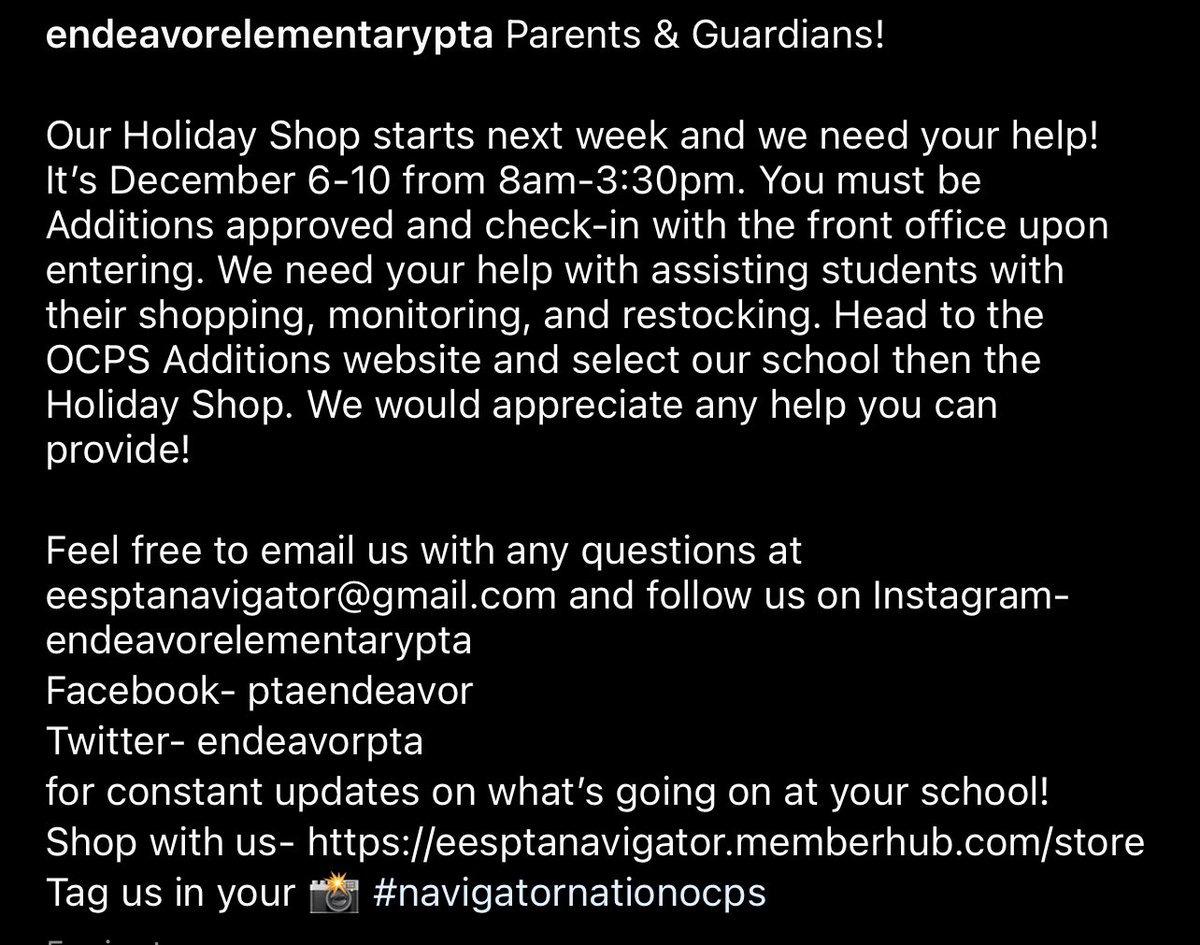 PTA - Endeavor Elementary tweet media