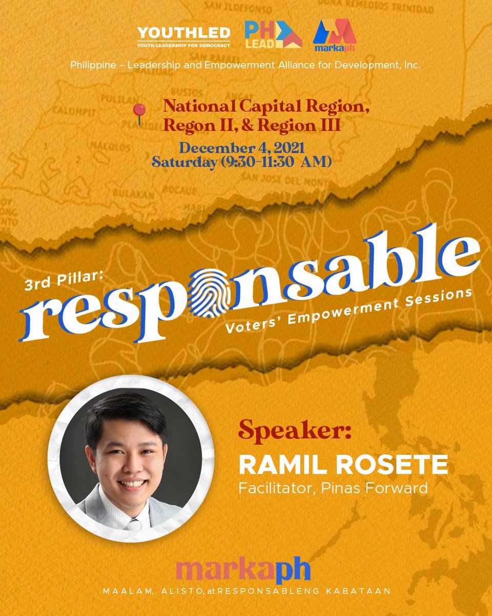 PhLead's tweet photo. Pilipinas, Tayo na sa Ikatlong Yugto!🇵🇭

Sa mga nagdaang buwan ay nalaman natin ang ating karapatang bumoto, naunawaan din natin ang kalagayan ng ating lipunan, at ang kasalukuyang mga hamong pinagdaraanan nito. https://t.co/VcDDmHVzIf