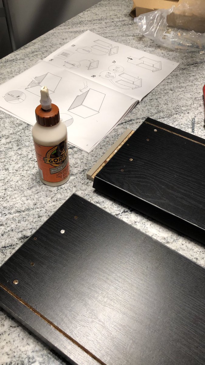 trapper_jay's tweet image. Life Hack #76548 always put @IKEACanada furniture together with wood glue as well! #muchstronger #lastslonger