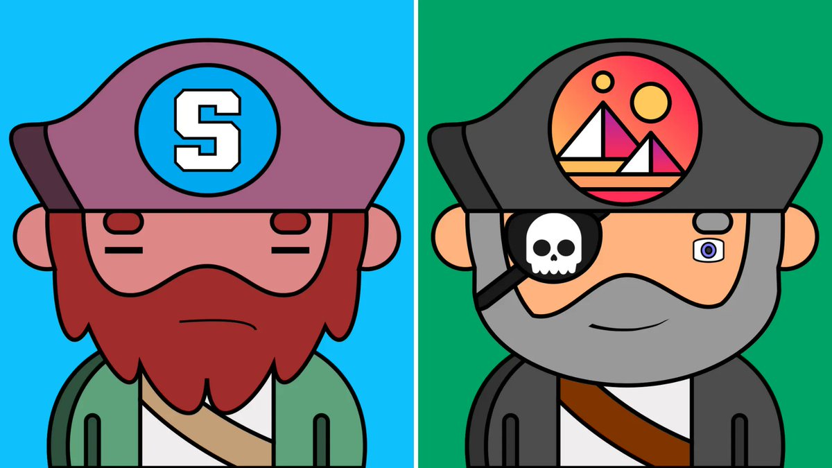 🎮  Ahoy! These gaming #Crypto Pirates are getting a lot of attention recently! 🎮 

🤺 But is it #SAND or #MANAUSDT that wins this round? Eh mates?! 🤺

🎲 Test your luck: buff.ly/3cUSOB9 🎲
--
#NFTGiveaway #NFTCommunity #NFT #NFTs #nftart #nftcollectors #NFTJapan