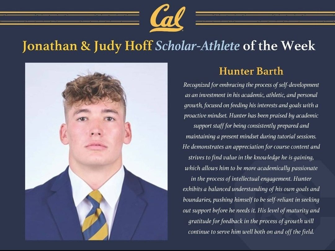 QCHS_Athletics's tweet photo. Congrats to our #QCalum Hunter Barth, who earned scholar-athlete of the week at CAL last week. Way to represent @hunterbarth_ !
#qcusd #QCleads https://t.co/omNKMrrEnk