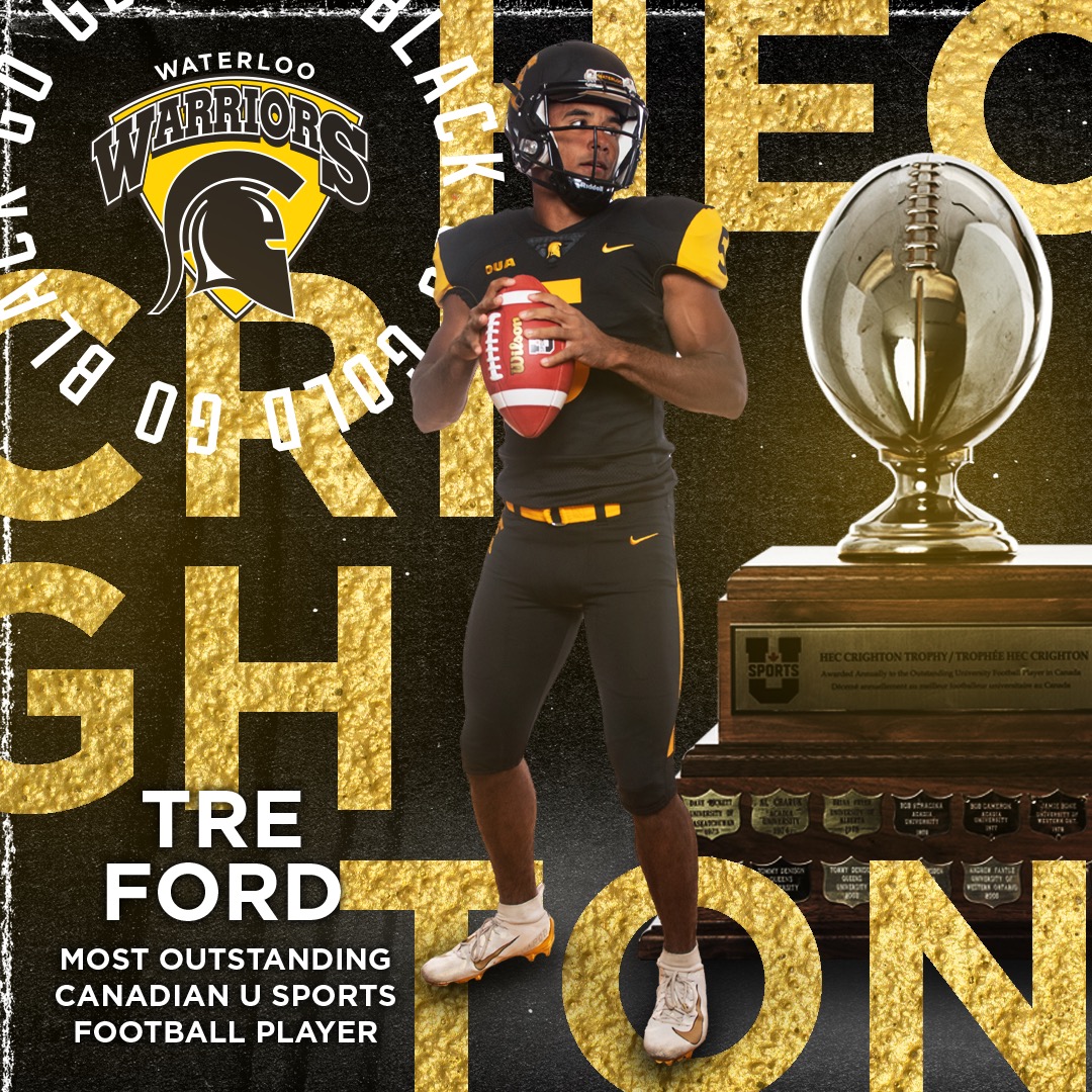 ‼️The Top Player in the Country ‼️

<a href="/treford_1/">Tre Ford</a> after a terrific season, and historic Career, has been recognized as the Most Valuable Player in Canada!

Our Quarterback! Congratulations Tre!
