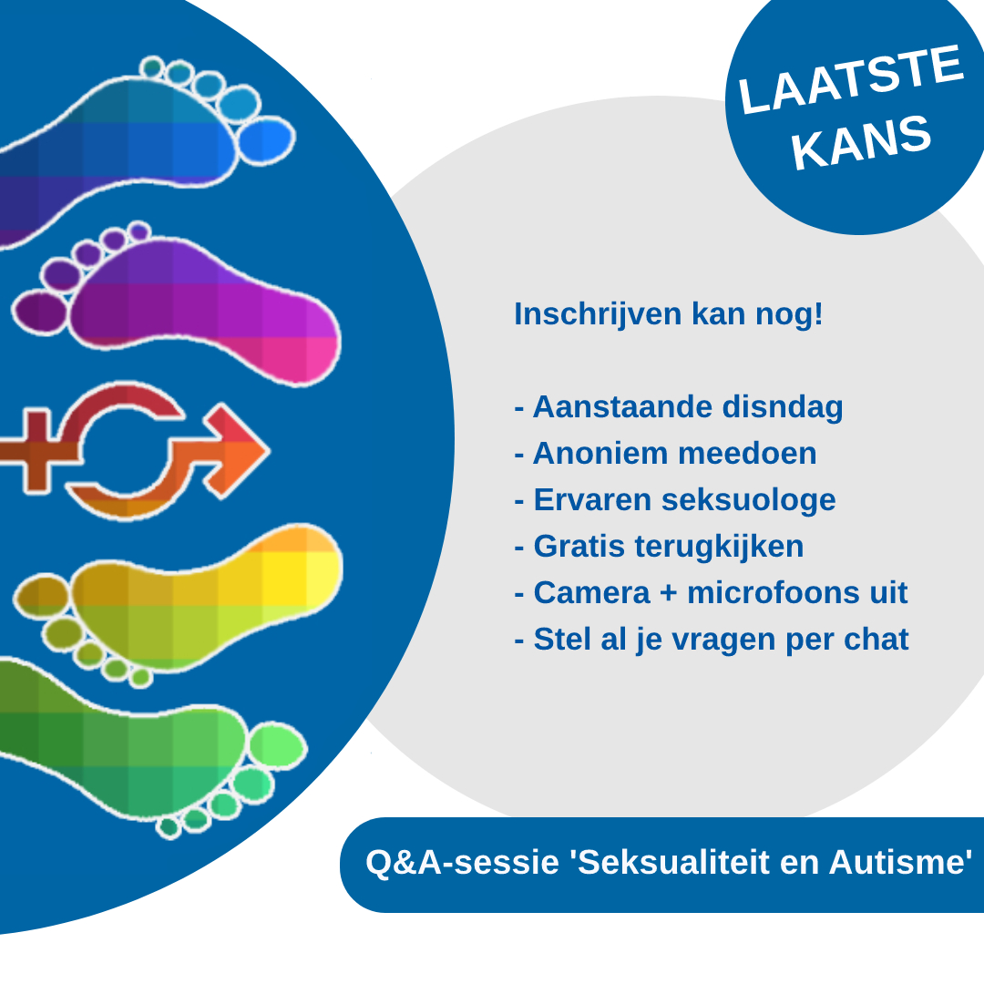 QAutisme's tweet photo. Prikkelarme online vraag- en antwoordsessie over seksualiteit bij autisme. Je hoeft er niet live bij te zijn, want je krijgt bij je inschrijving gratis een week terugkijken. Je mag alles vragen, of alleen leren van de vragen van anderen. Kom je ook?
https://t.co/IGqvDVS9ov https://t.co/nQk9P31wvm