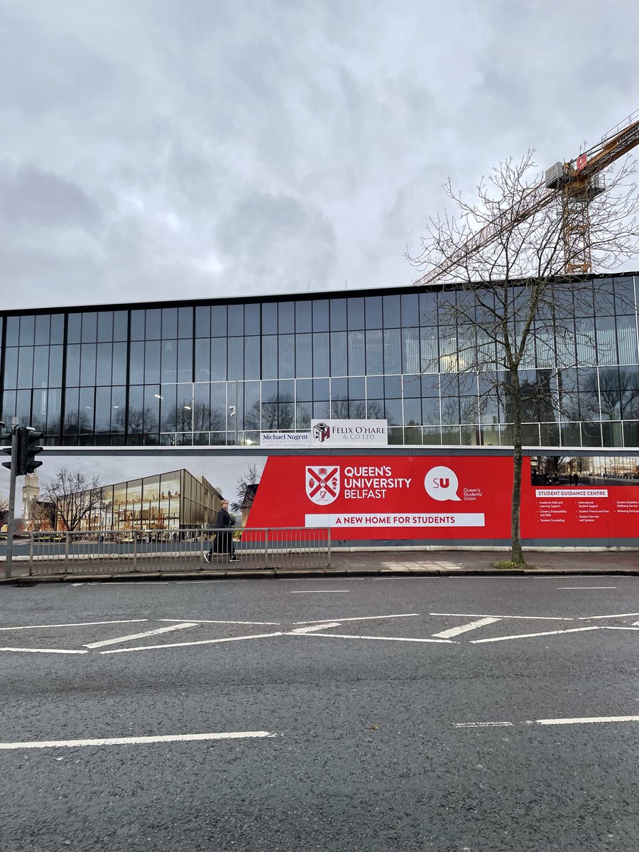 The picket line is a source of all kinds of information. Apparently Queen’s is referred to by local construction companies as being in the property development business with a sideline in education!