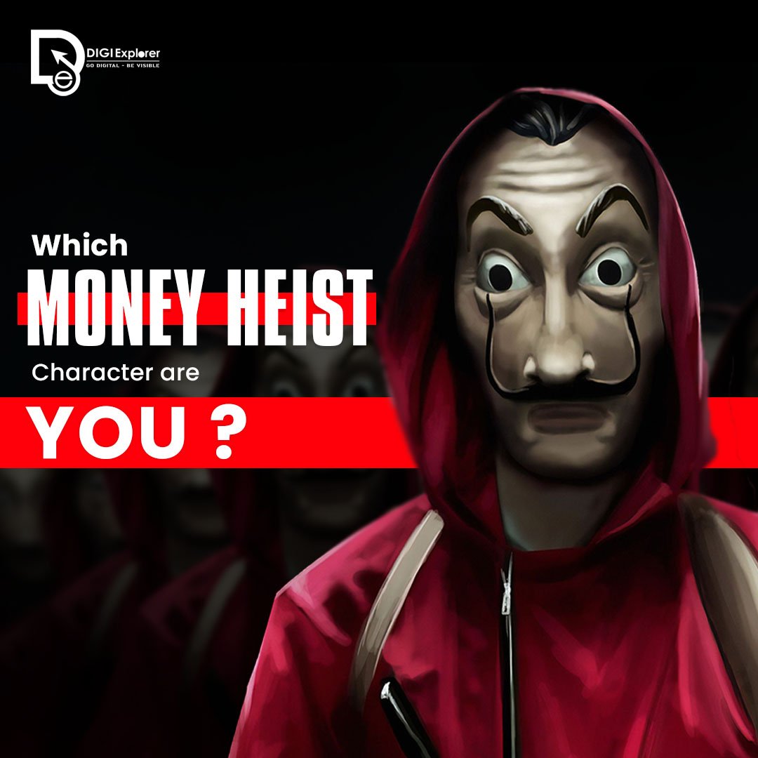 digi_explorer's tweet photo. Which Money Heist Character You Are?💰❤️

Tag Your Creative Agency Squad 🥳

#MoneyHeist5 #Professor #Nairobi #MoneyHeist #Digiexplorer https://t.co/034ArJLcZ1