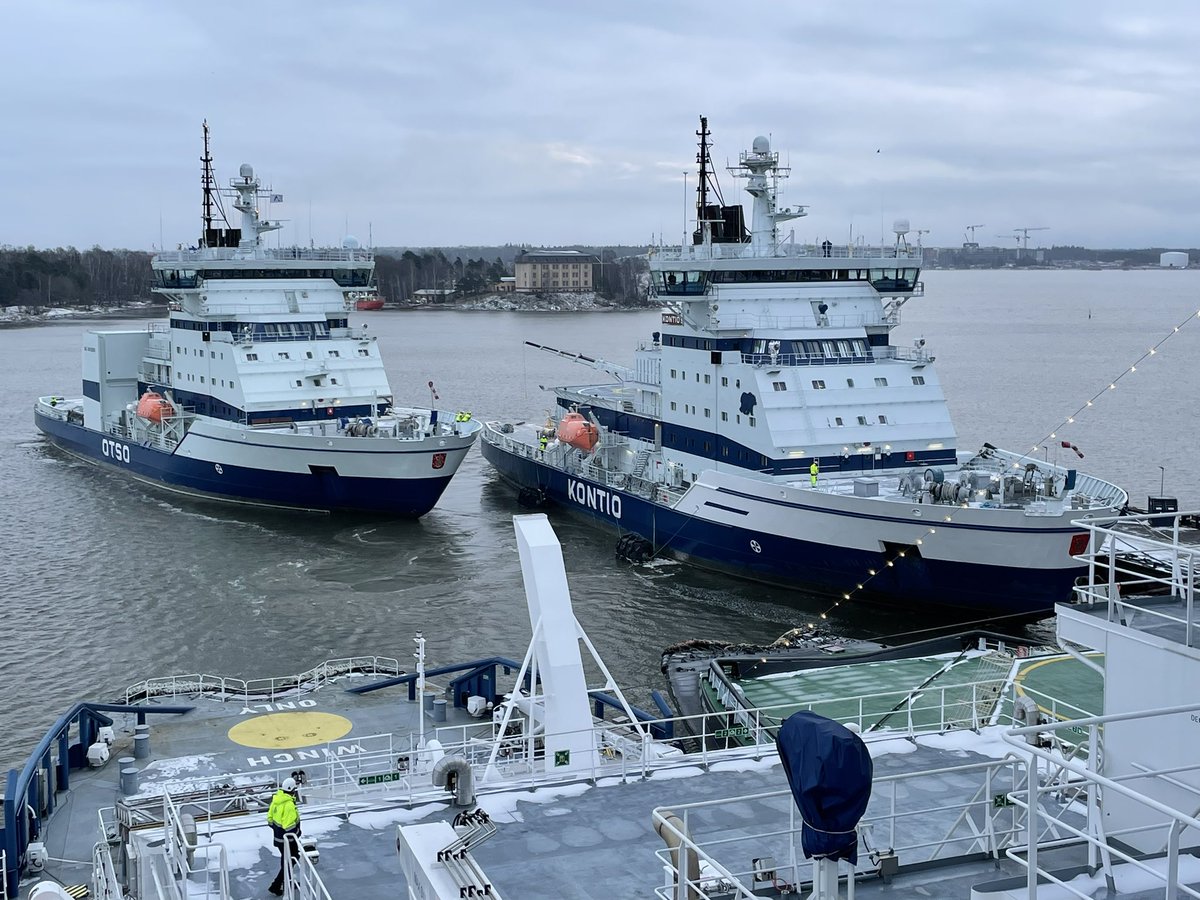 Here we go!

#Icebreaker #OTSO departs today fm #Helsinki for active #icebreaking operations in the #BayOfBothnia. This marks the start of the 132nd icebreaking season in #Finland. #Arctia #Arctic #winter