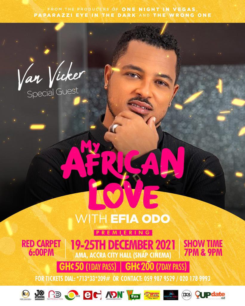 NEBASARK's tweet image. My African love with efia odo tv reality show with celebrities across the world premiering this December 19th-25th at snap cinema former AMA Hall Accra @Kobymaxwell @timtimmusic 🔥🔥 Grab your ticket fast