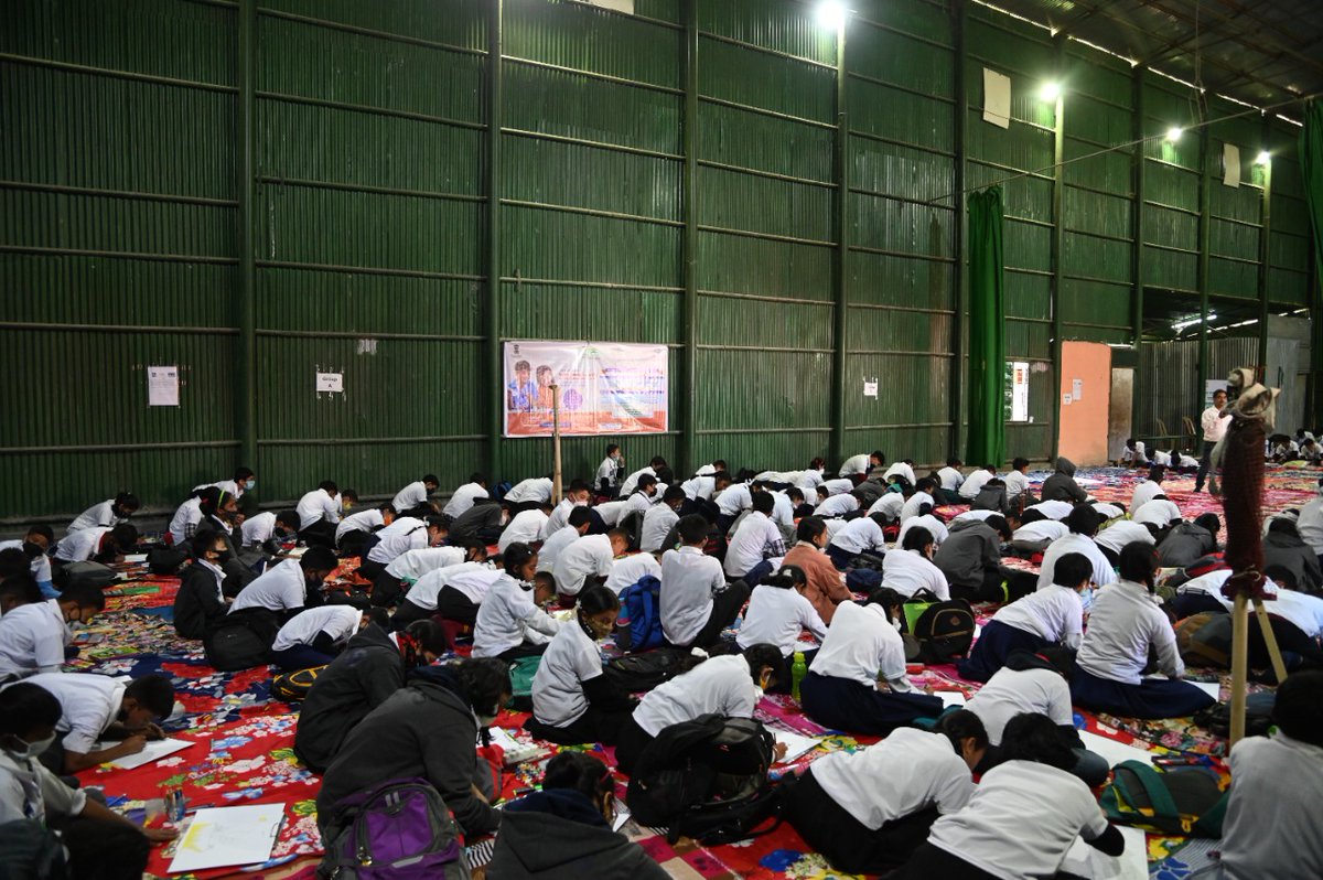 PIBGangtok's tweet photo. ▶️ Around 213 students participated in today’s State Level Painting Competition under National Awareness Campaign on Energy Conservation-2021 organised by @nhpcltd at Teesta Stage- V, Balutar East Sikkim
#SaveEnergySaveLife
#EnergyEfficientIndia
#PaintforEnergyEfficientIndia https://t.co/Qr11f2PUKt