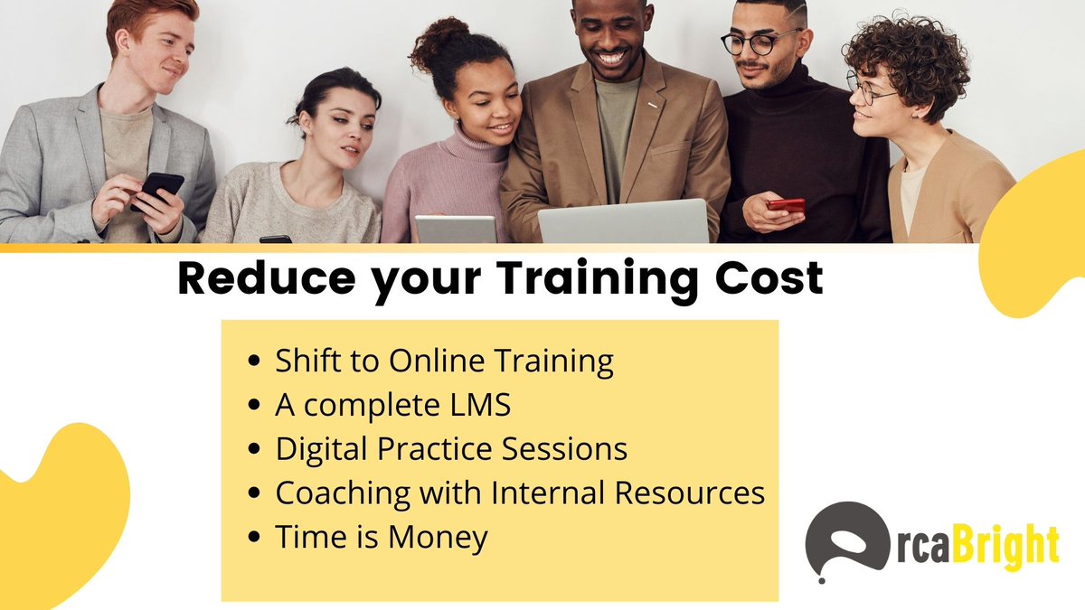 OrcaBright's tweet photo. Spot the sections of your training strategy where you can reduce costs and see how OrcaBright can help you keep excellence while covering every aspect that leads to top performing employees.

Read here: https://t.co/6z8raDHEc8
For demo: https://t.co/beZRUjBlcF

#HR #technology https://t.co/gQBkDvzl52