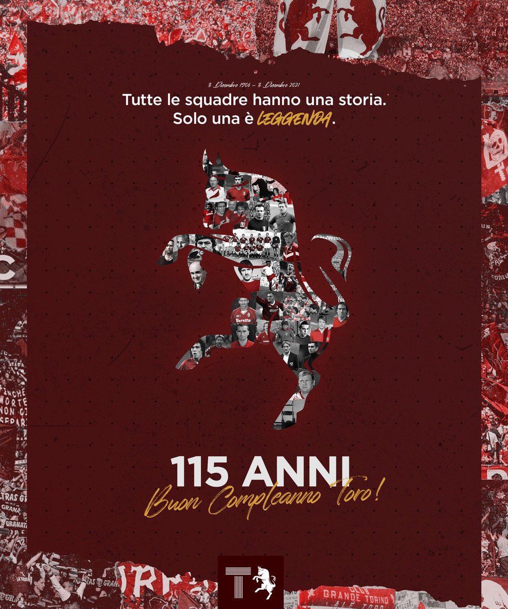 TuttoIlToro's tweet photo. 🤎 Da 𝟭𝟭𝟱 anni un unico grande amore. Una sola passione, che fa battere forte il cuore. A tutti noi.

Buon compleanno, Toro.
Buon compleanno, Vecchio Cuore Granata.

#Toro115 #SFT #FVCG https://t.co/TA27qzqHWP