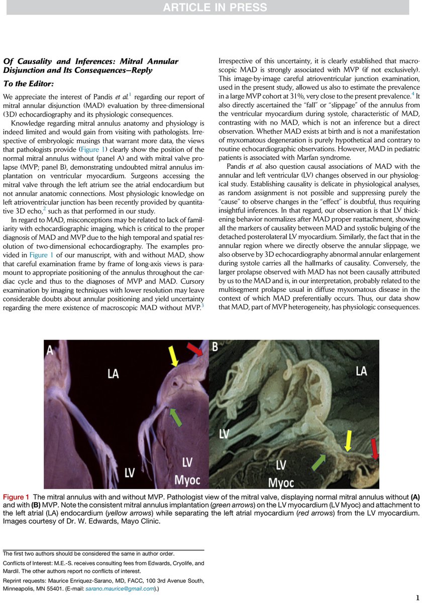 EssayaghBen's tweet photo. 😊Thrilled for this passionate discussion about Mitral Annular Disjunction with the surgical team of David H Adams et al. to be found in @JournalASEcho @ASE360 today!
🙏🏻 Grateful to @sarano_maurice @GiovanniBenfari F. Mantovani
#echofirst #EACVI #joinHIT https://t.co/ybGp8ltkP0