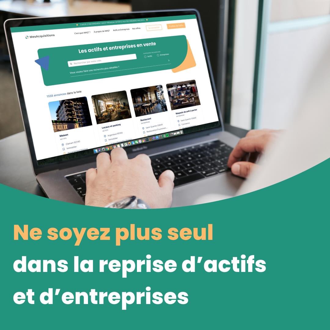 Tout droit sortie de <a href="/parisbarincub/">L•INCUBATEUR</a> MesAcquisitions.com est la 1ère plateforme de cessions d'entreprises&amp;actifs avec accompagnement complet.#Immobilier #fondsdecommerce #incorporels Encore quelques abonnements gratuits en cliquant 👉lnkd.in/dWAh-CUF
<a href="/Yankelbensouss1/">Yankel bensoussan</a>
