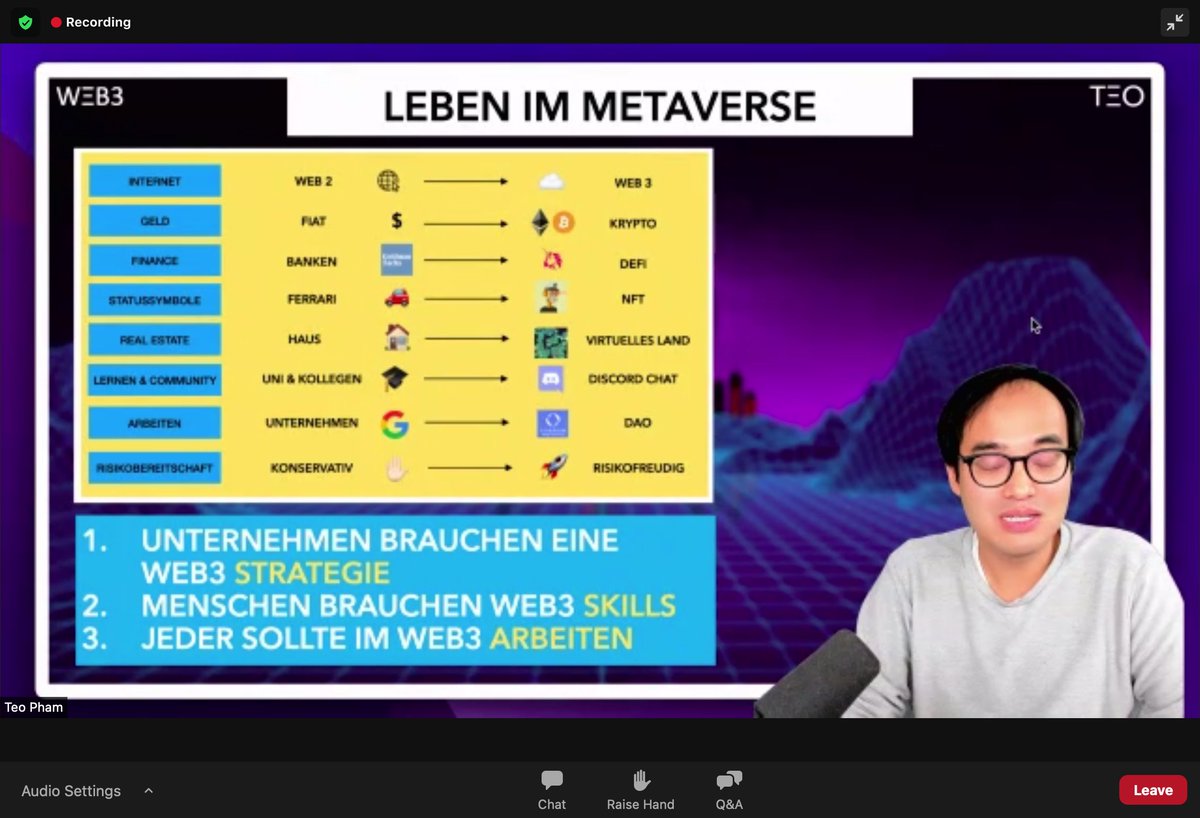 stewenz's tweet photo. Das ungläubige Abwinken großer Teile der Ecom-Branche zum Web3 erinnert an die Reaktion des Handels Ende der 90er auf das Web1. Agree mit @heyteo_, Web3-Strategien needed. Gute Konferenz aktuell live auf https://t.co/fkKKoO8cXI #web3teo https://t.co/u7Kp0R4glX