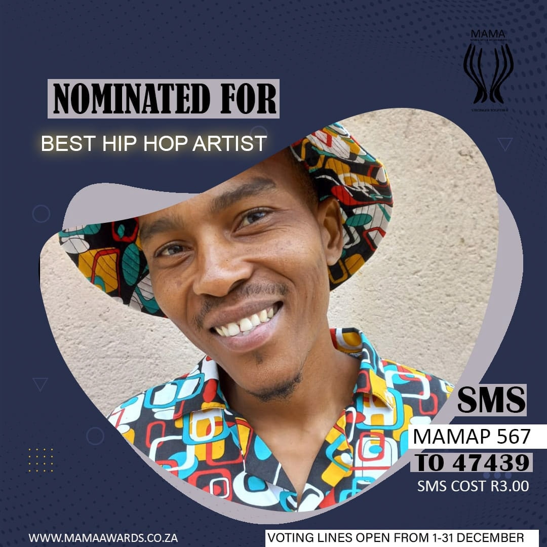junior_laka's tweet photo. Good morning to you. I am back again 😃. I know we can rock them together by helping me win this award. 
To vote, Sms mamap 567 to 47439 sms costs R3.

My latest single Sthamdwa Sam is also out. Link below 
https://t.co/ZkpyVzFQad
#macg jub jub #CapitecPayMe https://t.co/k0EqOpr6iO