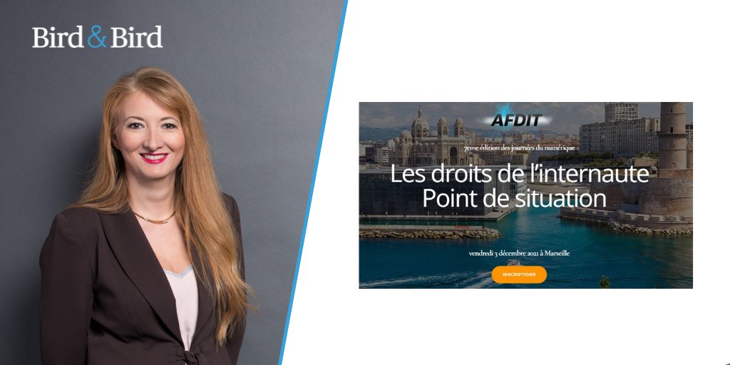 #Paiement, #fintech, #bigtechs, #Gafam, entre disruption et réglementation, quels droits pour l'internaute ?
Notre associée <a href="/JOLYCathie/">JOLY Cathie-Rosalie</a> interviendra aujourd'hui à 14h à Marseille lors d'une conférence organisée par <a href="/afdit_colloques/">AFDIT</a> 
 2bird.ly/3Dlqenp