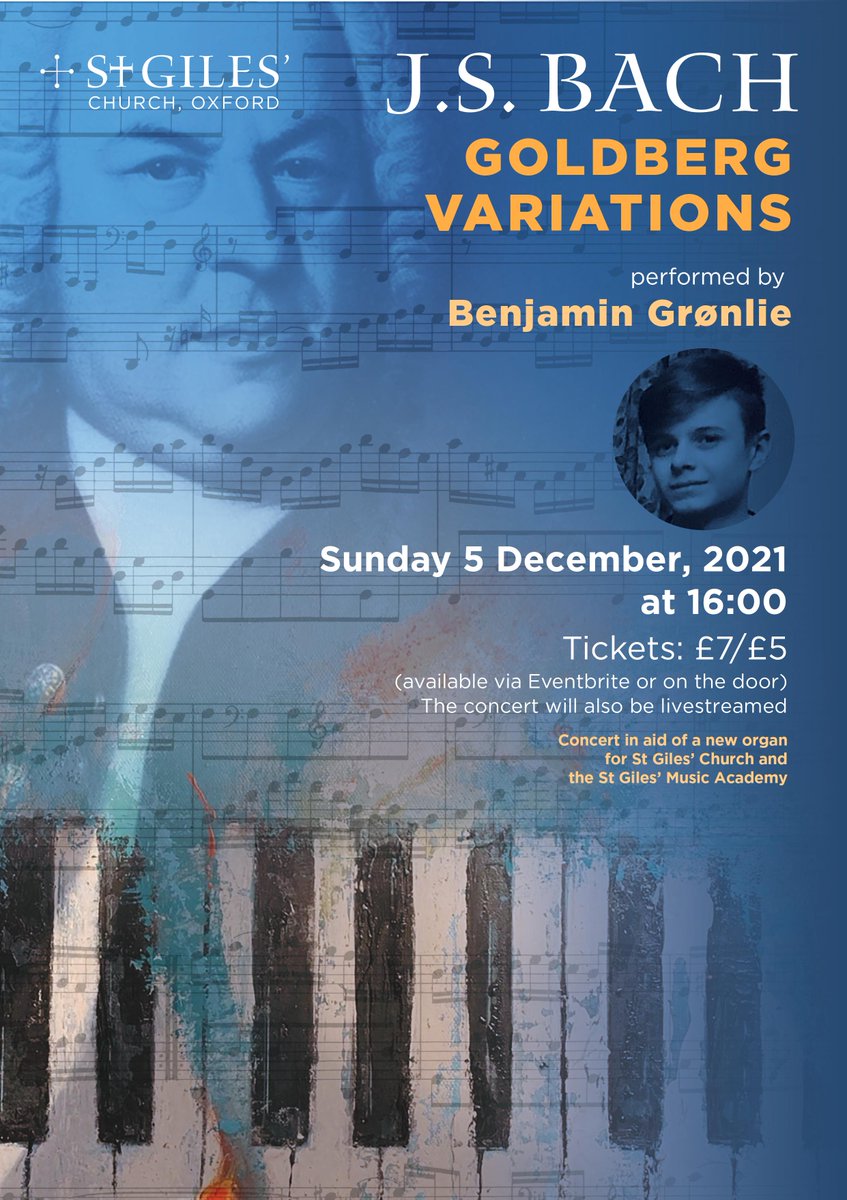 YOST scholar, Benjamin Gronlie peforms Bach in Oxford on Sunday.  Here is a sneak preview of his splendid playing: 

youtu.be/NEEkHA4uc_E