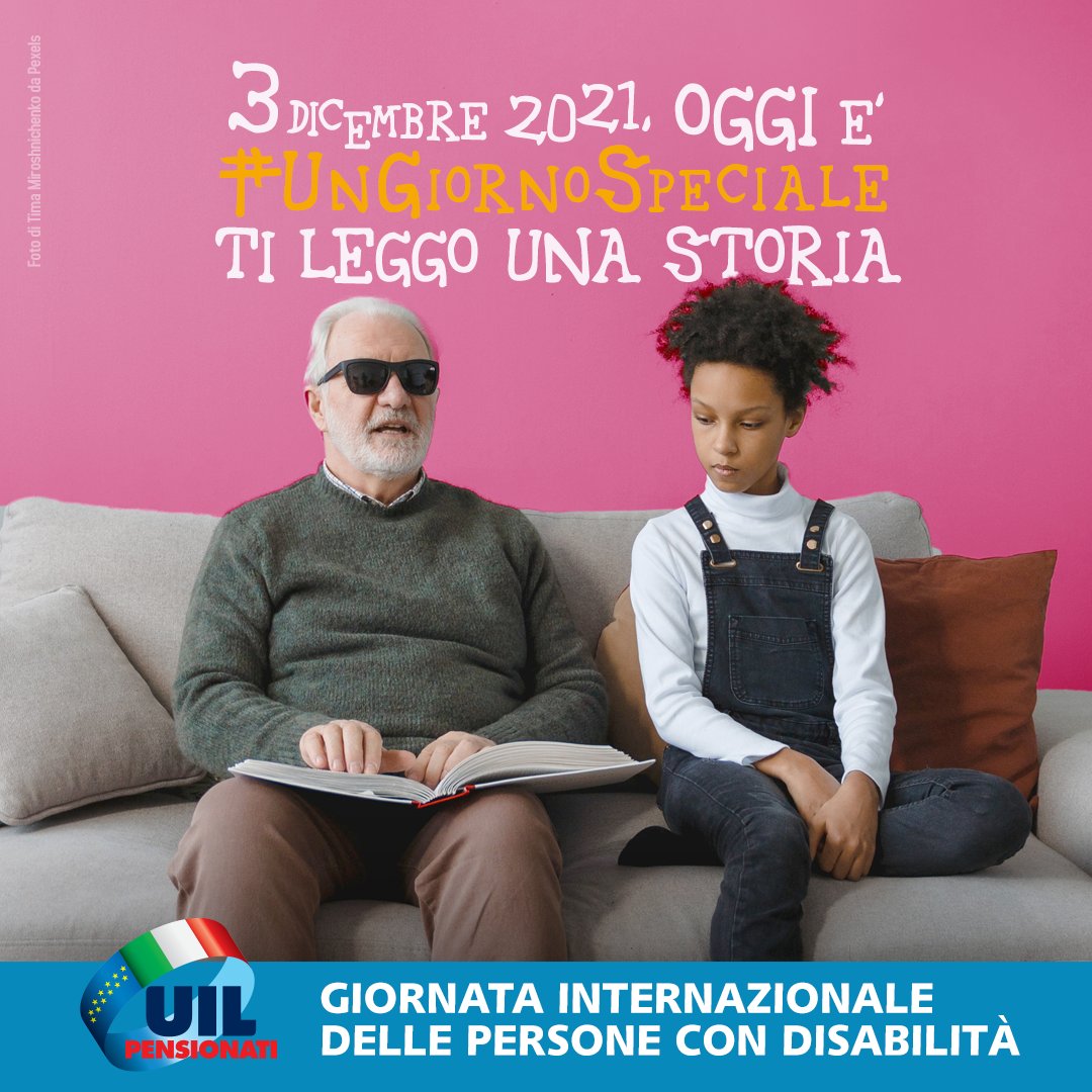 Uilpofficial's tweet photo. 3 Dicembre #giornatamondialedelladisabilita, la Uilp lancia la Campagna #UnGiornoSpeciale
Contro ogni barriera culturale, architettonica, cognitiva e sensoriale
👉https://t.co/Qg7zlZfSSv https://t.co/mphCK9dpWr
