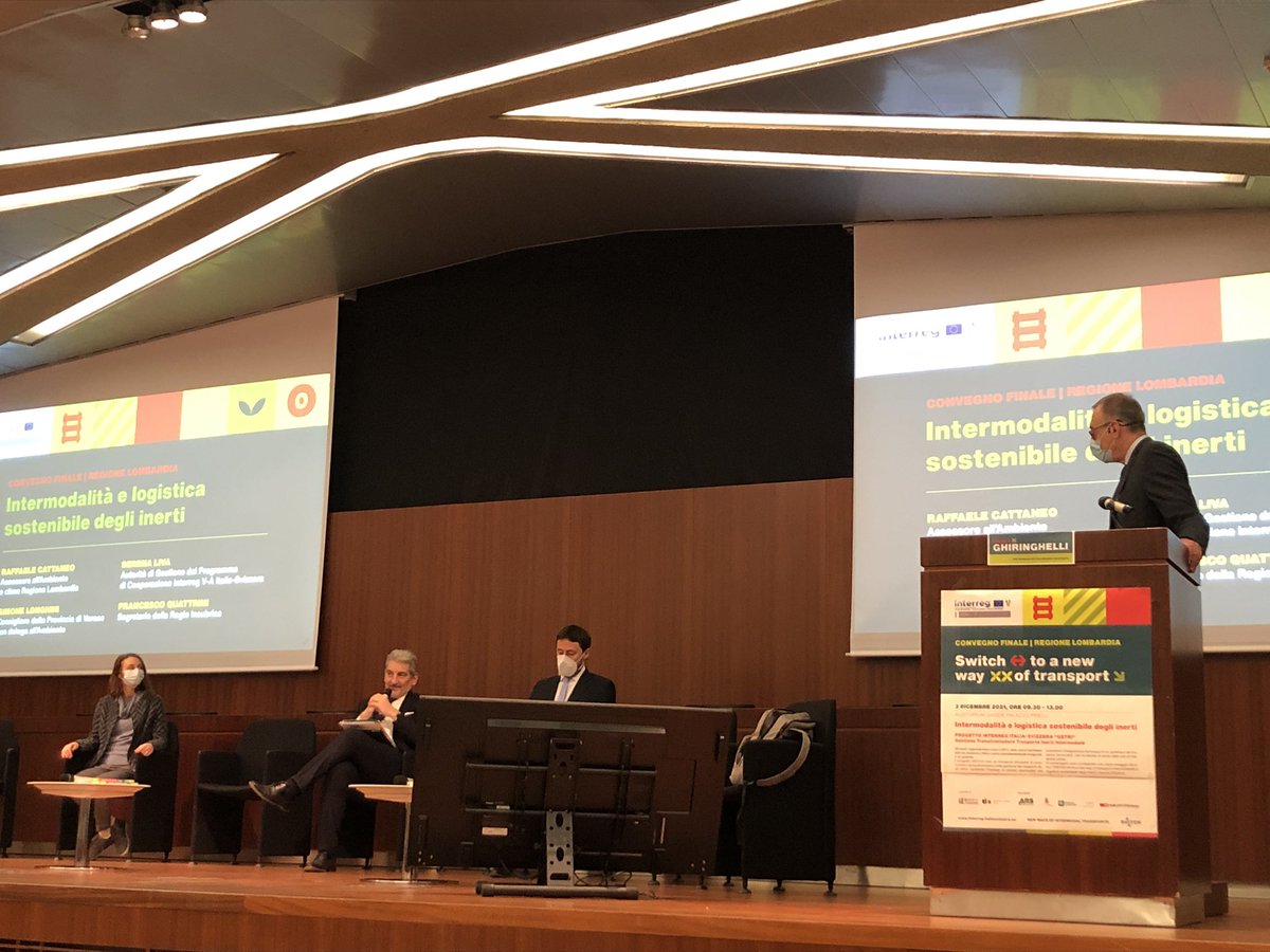 BarbaraMeggetto's tweet photo. Swith-To a new way of transport.Chiusura progetto Interreg #Getri su trasporto inerti Italo-Svizzero @GhiringhelliGio @ARSambienteSrl @Cattaneo_R @ProvinciaVarese @UniLIUC https://t.co/jKpONx5hZ5