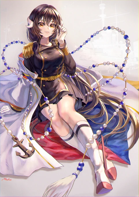 三笠大先輩
アズレンキャラ初描きです

#アズールレーン 
#碧蓝航线 
#AzurLane 