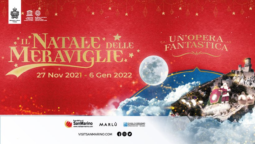 Fino al 6 gennaio venite a scoprire “Un’opera fantastica”: è il Natale delle Meraviglie a San Marino!
Tutte le informazioni qui: visitsanmarino.com/pub1/VisitSM/e…