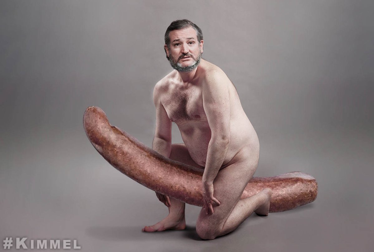 JimmyKimmelLive's tweet image. Please do NOT tweet this photo using #HotDogTeddy because it turns out Ted Cruz doesn’t like it.