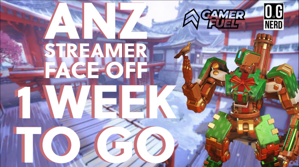 🚨 1 WEEK TO GO 🚨

✅ 10th &amp; 11th of December
✅ 36 ANZ Streamers going head to head
✅ LIVE and Casted on Twitch!

Winning team members will be taking home some <a href="/GamerFuelAus/">Gamer Fuel</a> &amp; @OGNerd2 merch 👕👀

WHO IS TAKING THE W!? 🏆

<a href="/Blizzard_ANZ/">Blizzard ANZ</a>