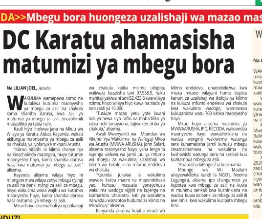 sulumod's tweet photo. Good morning .... I am happy, a very happy man, the coverage on the papers and television on #localseeds worth praising. Let's keep soldiering on for our local seeds, the sound will sound louder for our future. #puregree @marcuslundstedt @WeEffectEA @weeffect @mviwaarusha https://t.co/7Wv9OqD0Wy