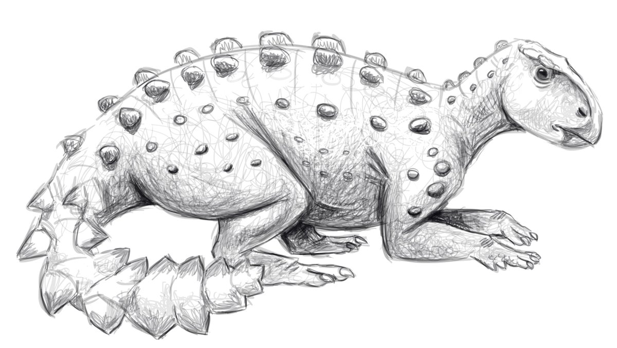Toad WIP 
#stegouros #sketch #newdinosaur #paleoart #digiralart #cute #thyreophora