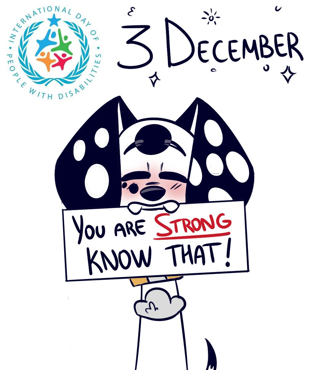 Today is an international day of persons with disabilities. 
Rex would like to tell you something important!

#101DalmatianStreet #Save101DalmatianStreet #101DSseason2 #Disney #DisneyPlus #101DalmatianStreet4Ever #artwork #art #OC #internationaldisabilityday