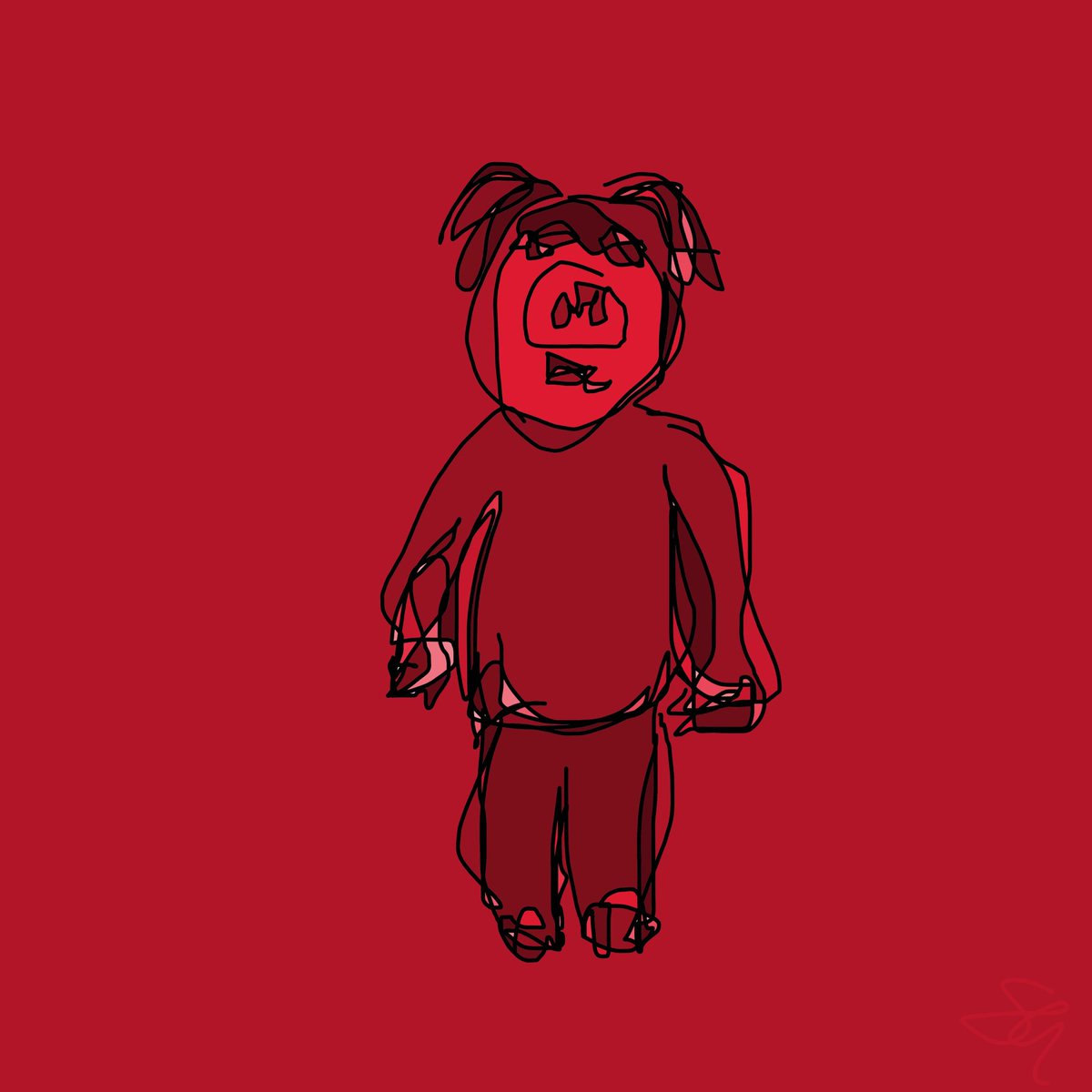 Oinky_the_pig's tweet photo. Day 6 - Dante https://t.co/47Dkb7Cakc