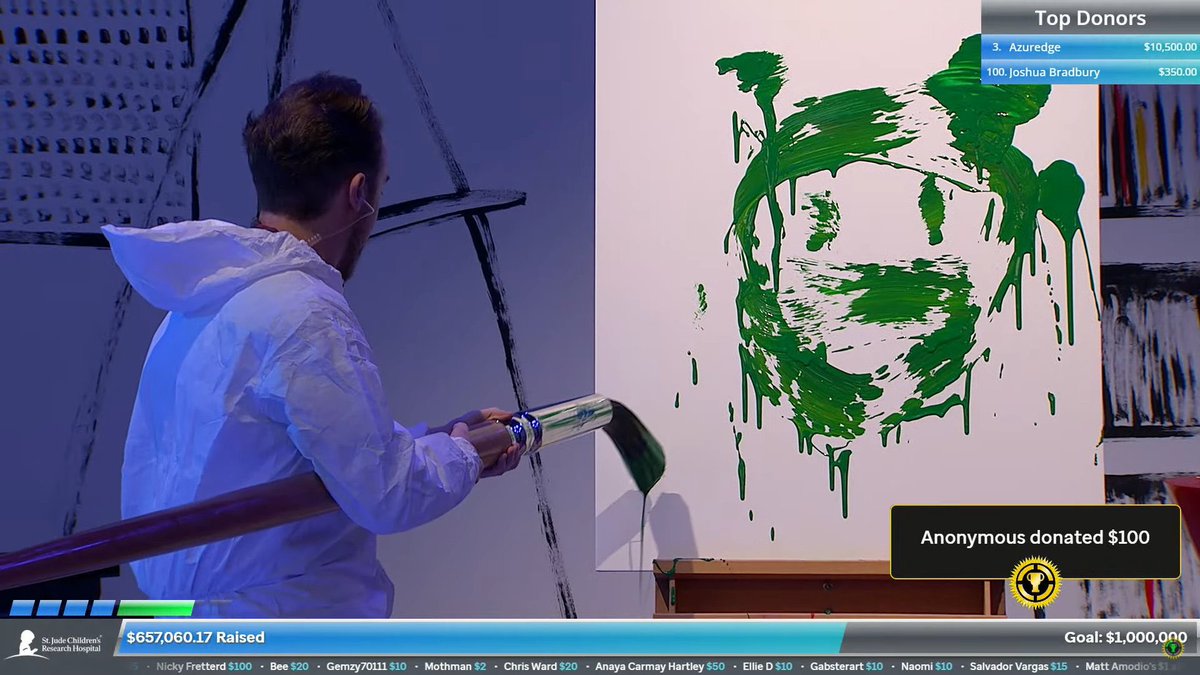 I went to art school for 4 years. Here I am trying to paint Shrek