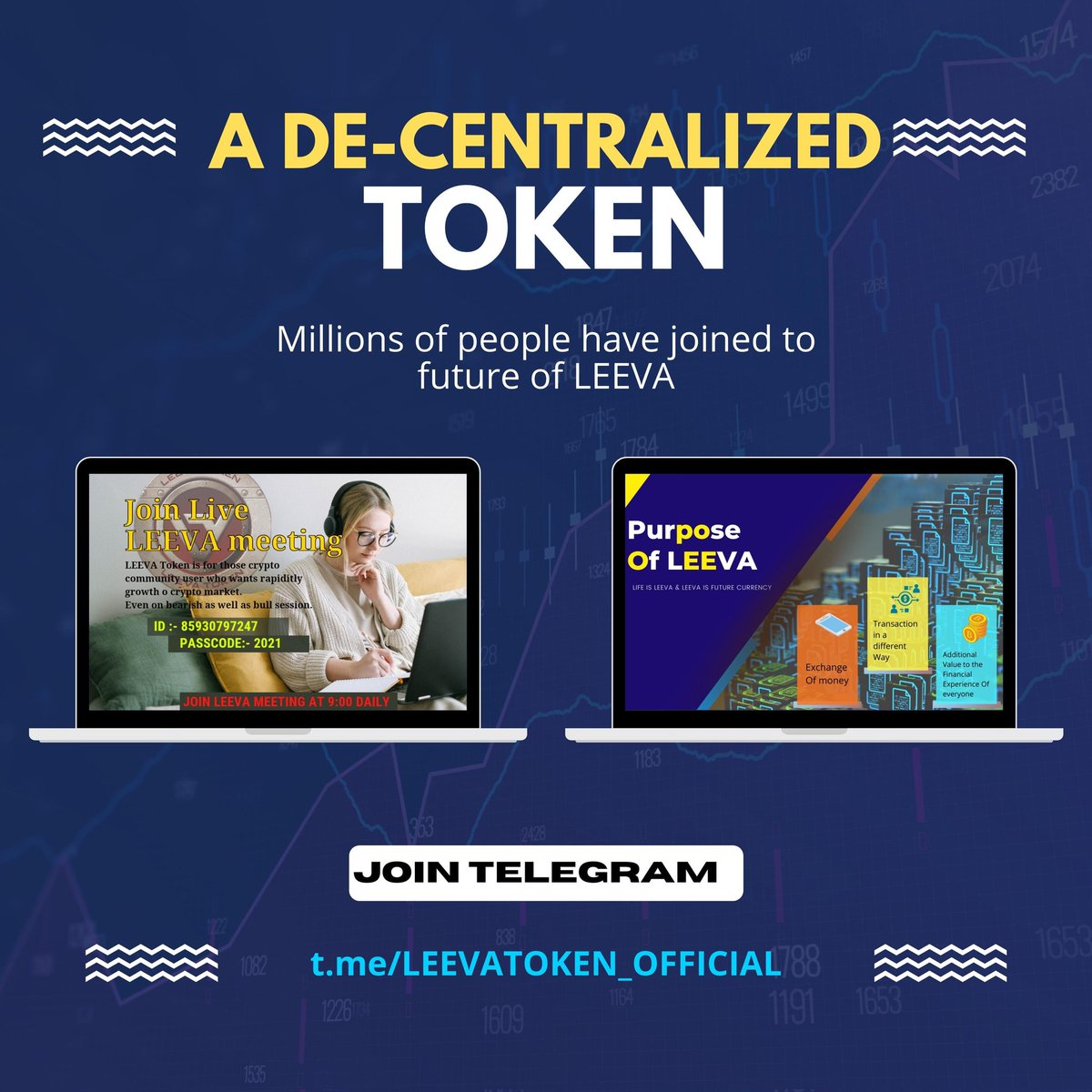 LeevaToken's tweet photo. Deposit and Buy #LEEVA TOKEN 
Download #trustwallet and Buy LEEVA at 0.003$ and the next Price is 0.006$
@leevatoken #bscscan #binance #cryptocurrency 

Zoom meeting will Be live in evening at 9:00PM 
Where You will know more about purpose Of @LEEVA https://t.co/69L8BkNnVT