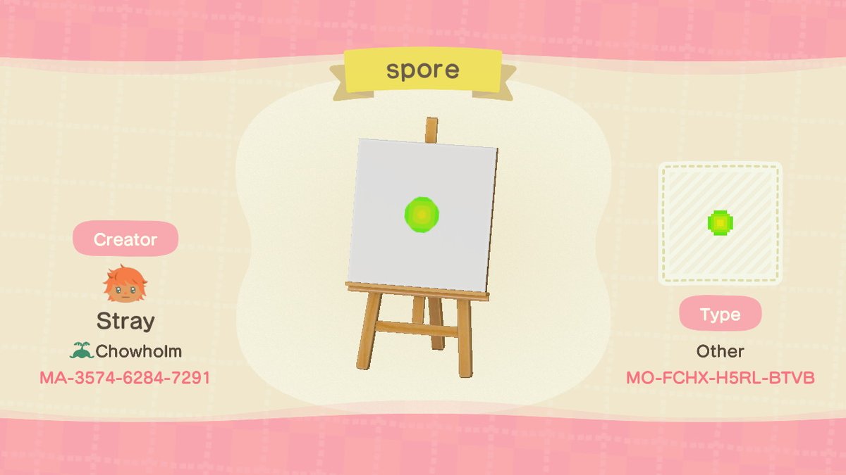 StrayChowChow's tweet photo. large spore polish (dizzyspin) #AnimalCrossing #ACNH #NintendoSwitch https://t.co/4FfvZcrkwT