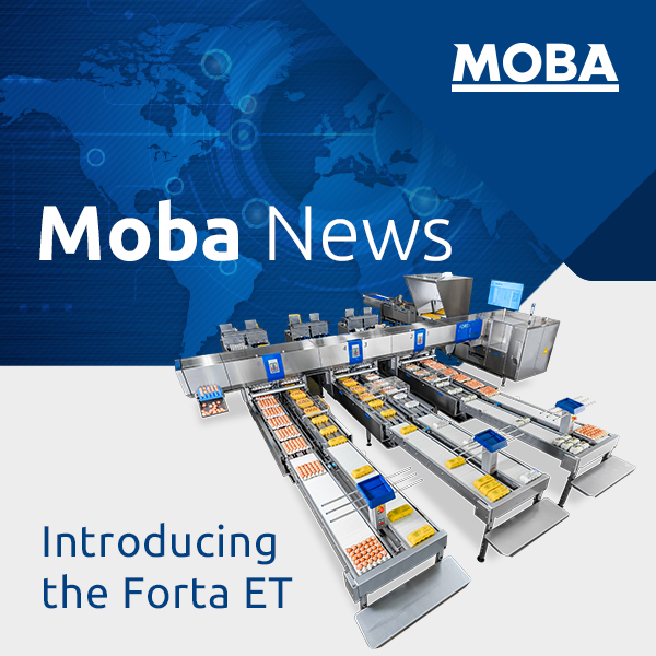 We have added a new member to the Forta family: the Forta ET. This egg grader focuses on basic grading functionality with a hygienic design and a small footprint in combination with semi-automatic or manual candling of eggs. Read it in  Moba News: bit.ly/MobaNewsNovemb…