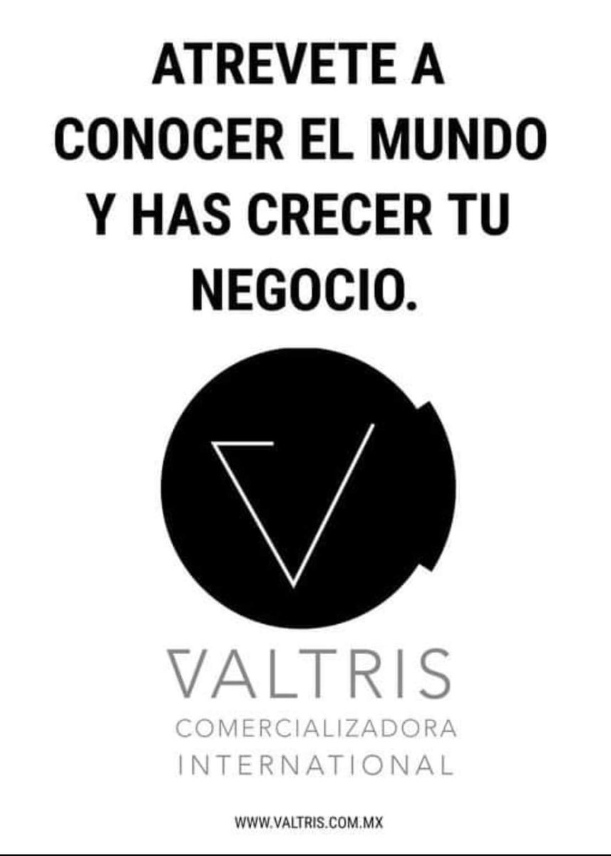 Valtris1's tweet photo. #SomosValtris
#somosTuMejorOpcion
Somos Tu Ventana al Mundo del Comercio Exterior.. https://t.co/Uk0jIOR0xF