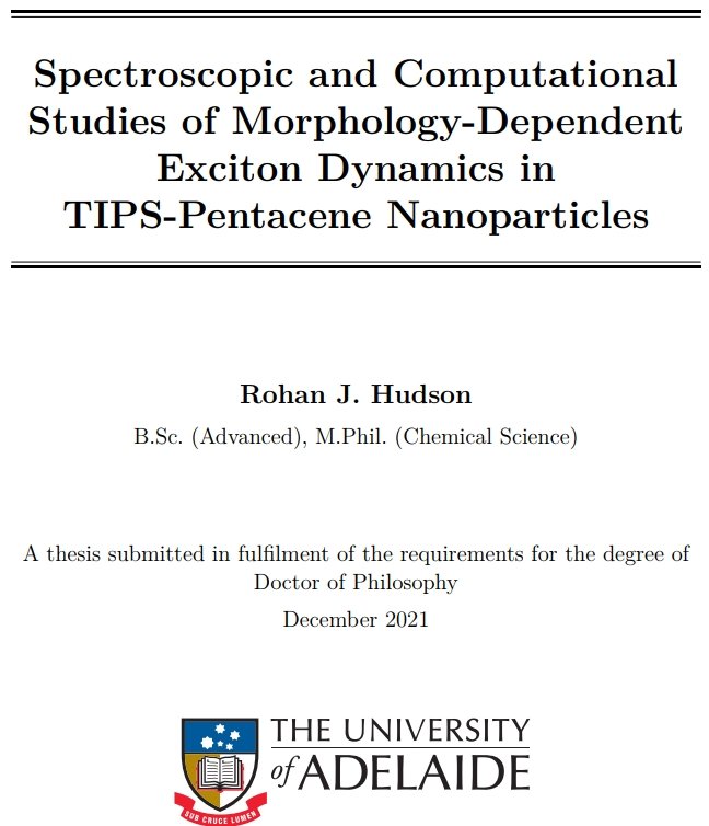 Day 1146 of the PhD: Thesis Submitted! #PhDone @AdelaideChem